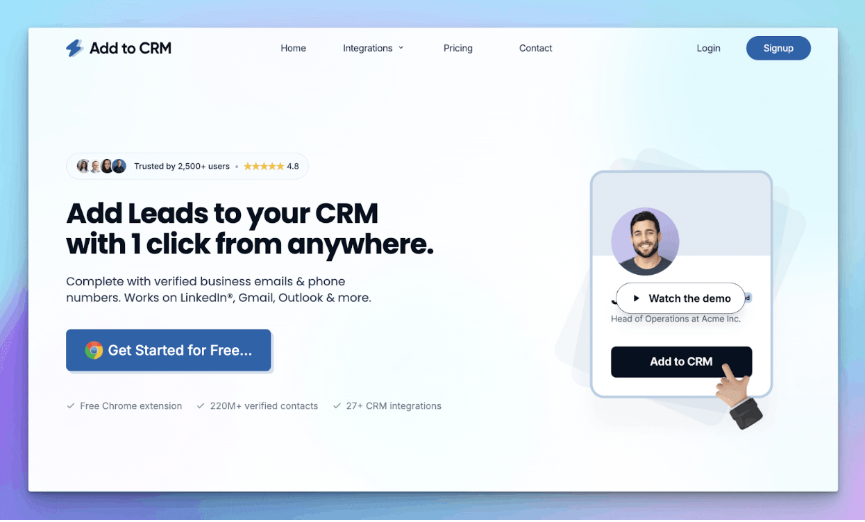 AddToCRM